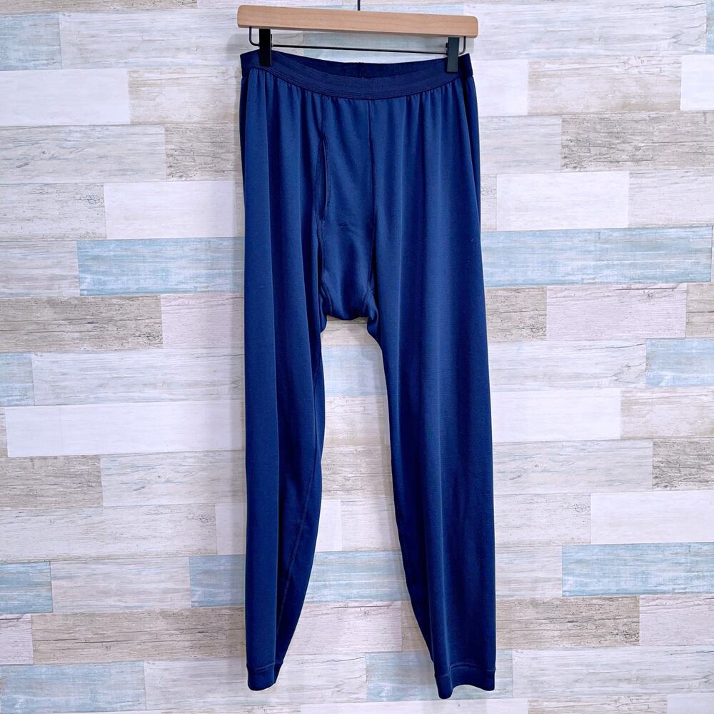 Patagonia Capilene Vintage Thermal Bottoms Long Johns Blue Made In USA Mens XL